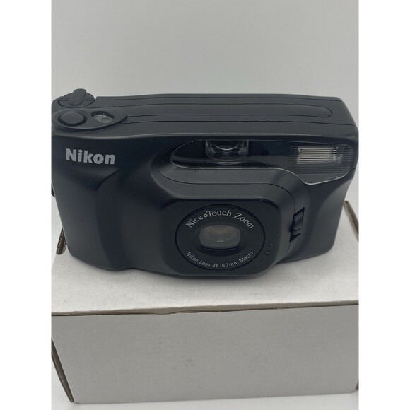 Nikon Nice Touch Zoom 35mm Film Camera w/ 35-60 MM Macro lens WORKING TESTED! - Picture 6 of 10